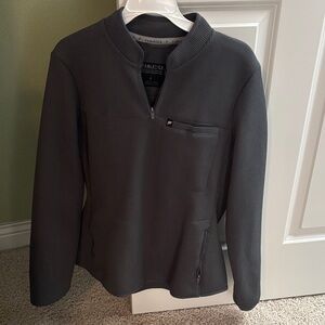 Fabletics Charcoal Quarter-Zip Pullover